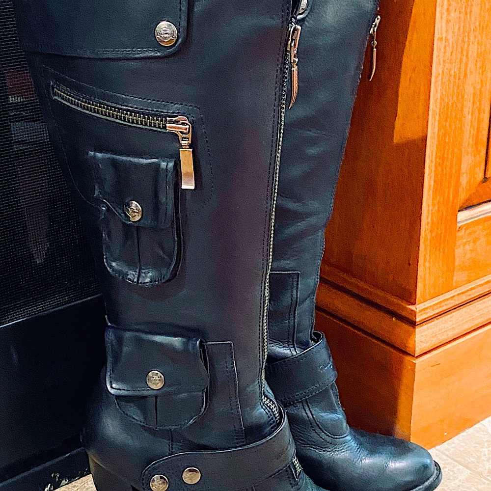Harley Davidson to the knee Utility Boots
